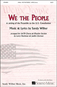 We The People SATB choral sheet music cover Thumbnail